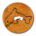 Dill Holzknopf Delfin, braun, 15 mm