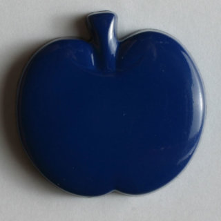 Dill Motivknopf Apfel, dunkelblau, 14 mm