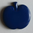 Dill Motivknopf Apfel, dunkelblau, 14 mm