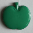Dill Motivknopf Apfel, grün, 14 mm