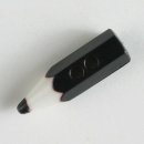 Dill Motivknopf Bleistift, weiß/schwarz, 18 mm