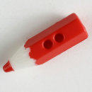 Dill Motivknopf Bleistift, rot, 18 mm