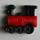 Dill Motivknopf Eisenbahn, schwarz/rot, 20 mm