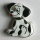 Dill Motivknopf Hund, weiß, 23 mm