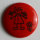 Dill Motivknopf Mädchen, rot, 15 mm