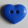 Dill Motivknopf Herz, royal, 13 mm