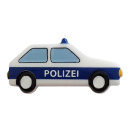 Dill Motivknopf Polizeiauto, weiß, 25 mm